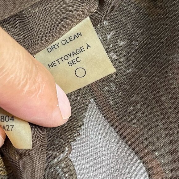 Magaschoni Collection Womens Blouse Scarf Print Sleeveless Mock Tie Neck Silk S - Picture 8 of 8